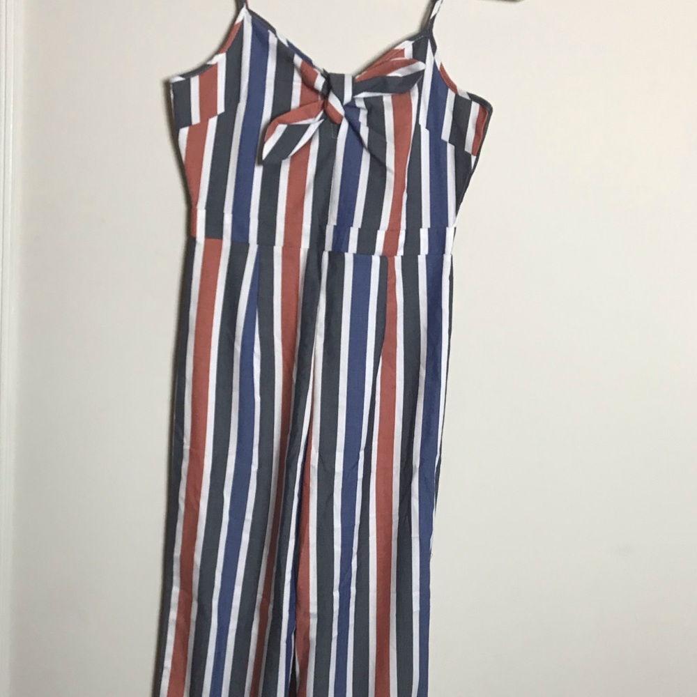 Red, white, blue jumpsuit
